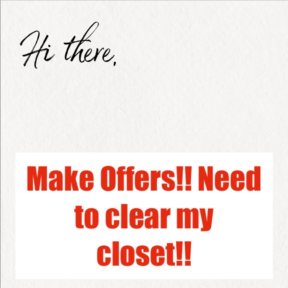 Hi!! Need to clear my closet!!